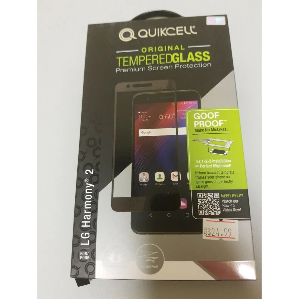 Tempered Glass Screen Protector For LG phones Quickcell Goof Proof